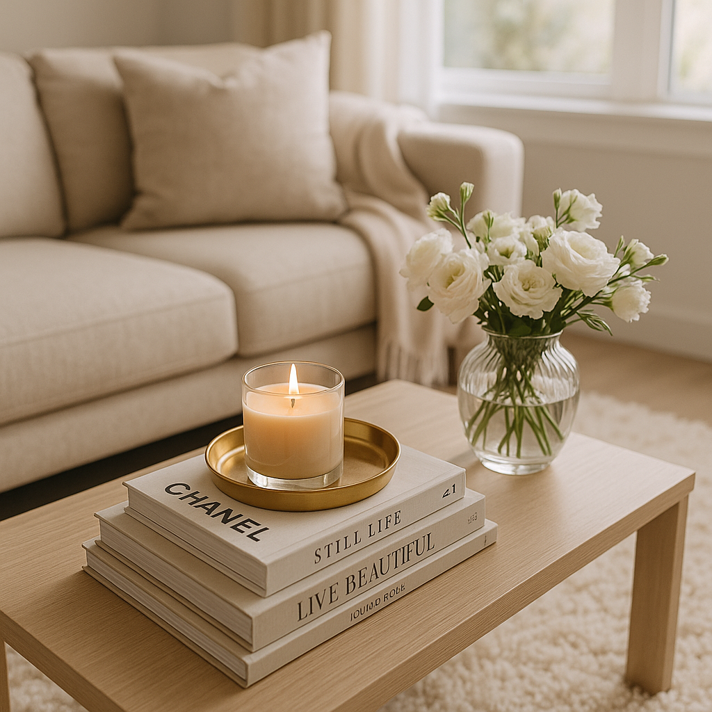 Glam Coffee Table Setup