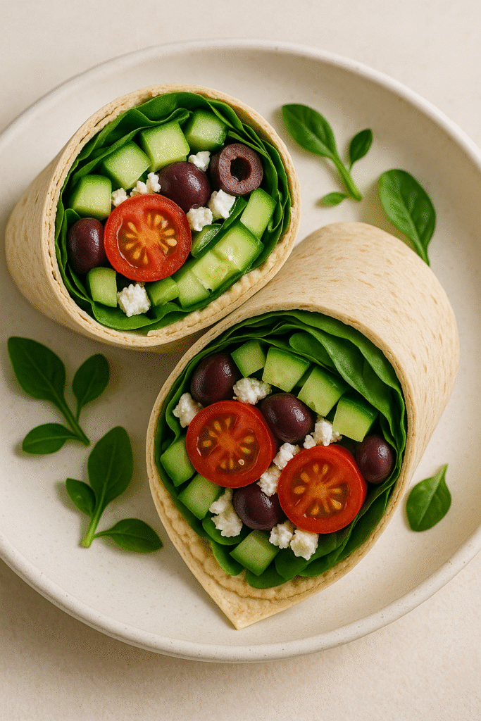 Mediterranean Veggie Wrap