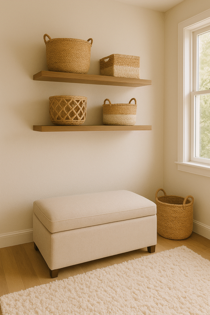 Mix Hidden Storage with Decor