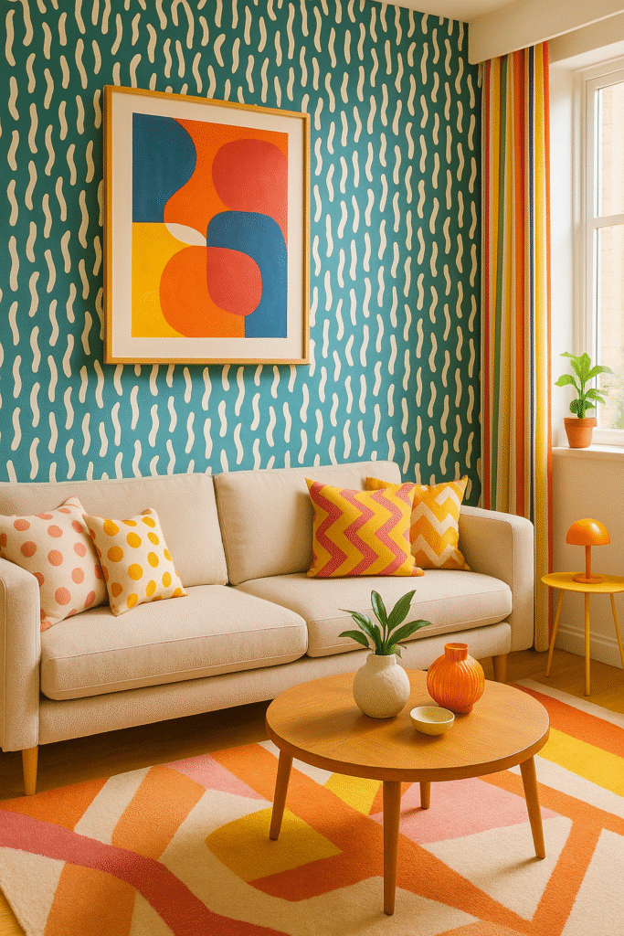 Use Funky Wallpapers or Murals