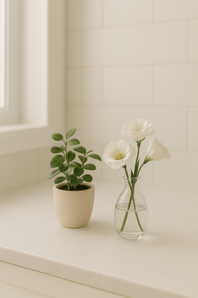 Add Greenery or Fresh Flowers