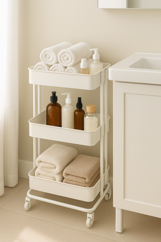  Add a Rolling Cart for Flexible Storage