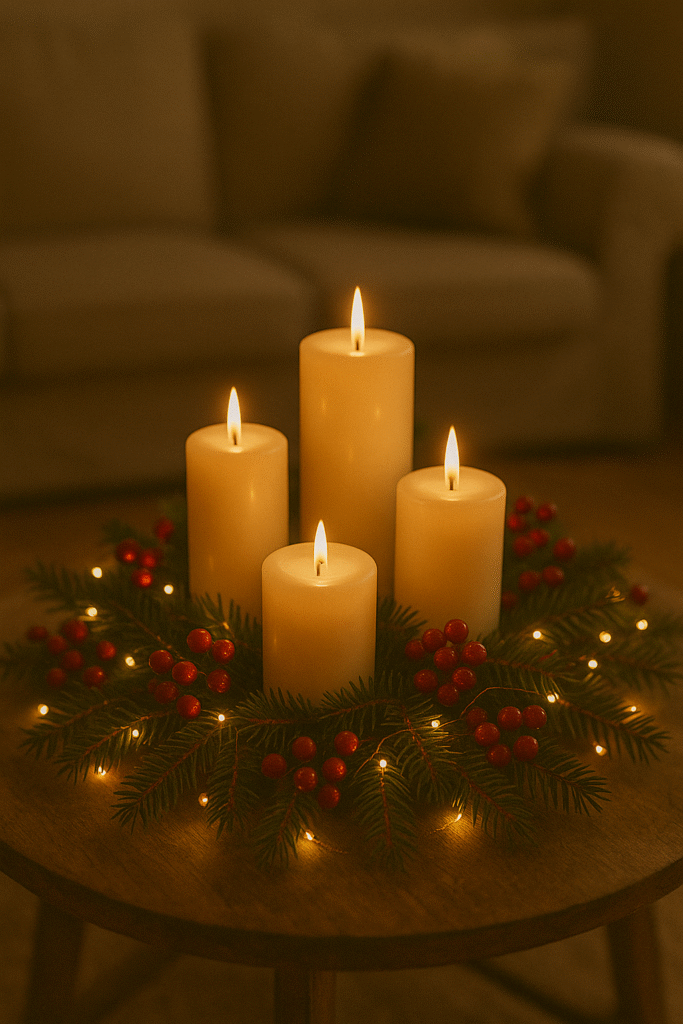 Cozy Candlelight Centerpiece