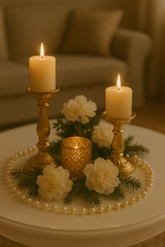 Glam Gold & White Elegance