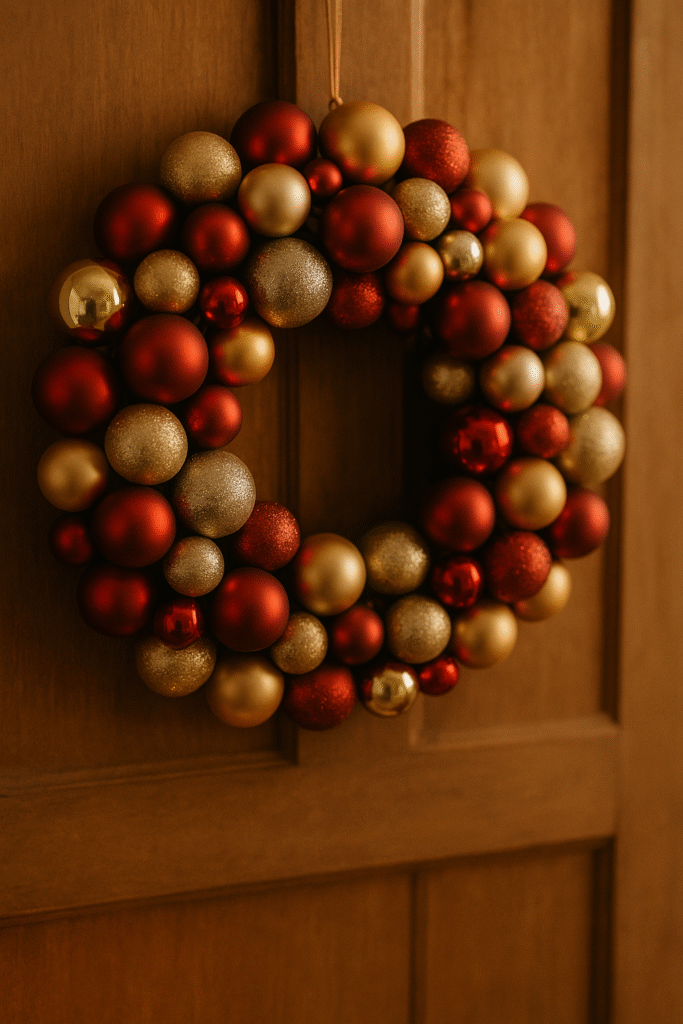 Handmade Ornament Wreath