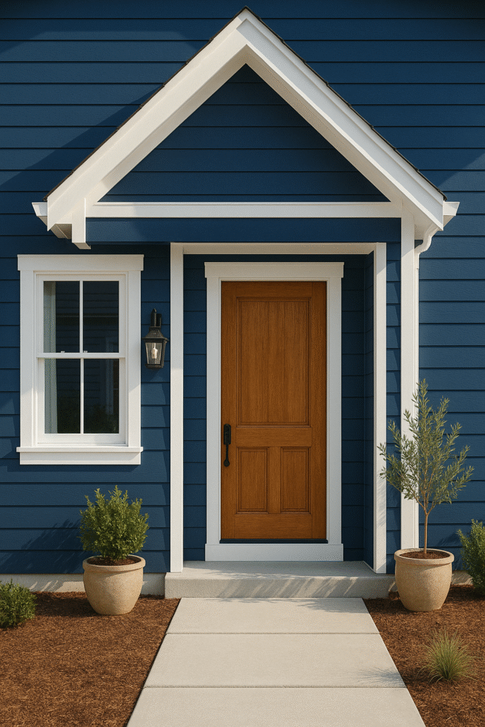 Navy Blue and Crisp White