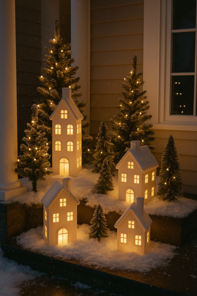 Outdoor or Porch Christmas Village