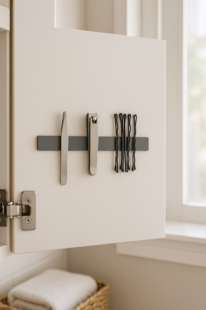 Use Magnetic Strips for Small Metal Items