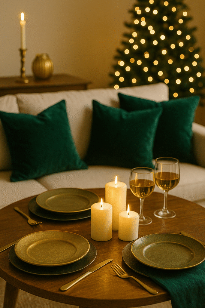 Velvet and Metallic Accents