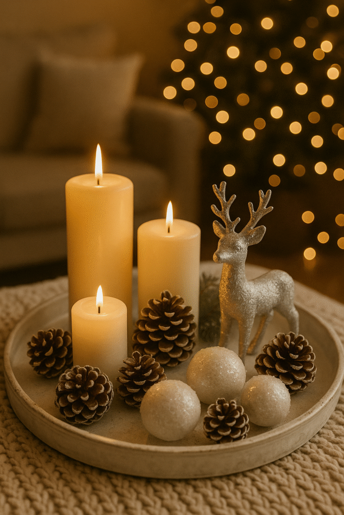 Winter Wonderland Tray Setup